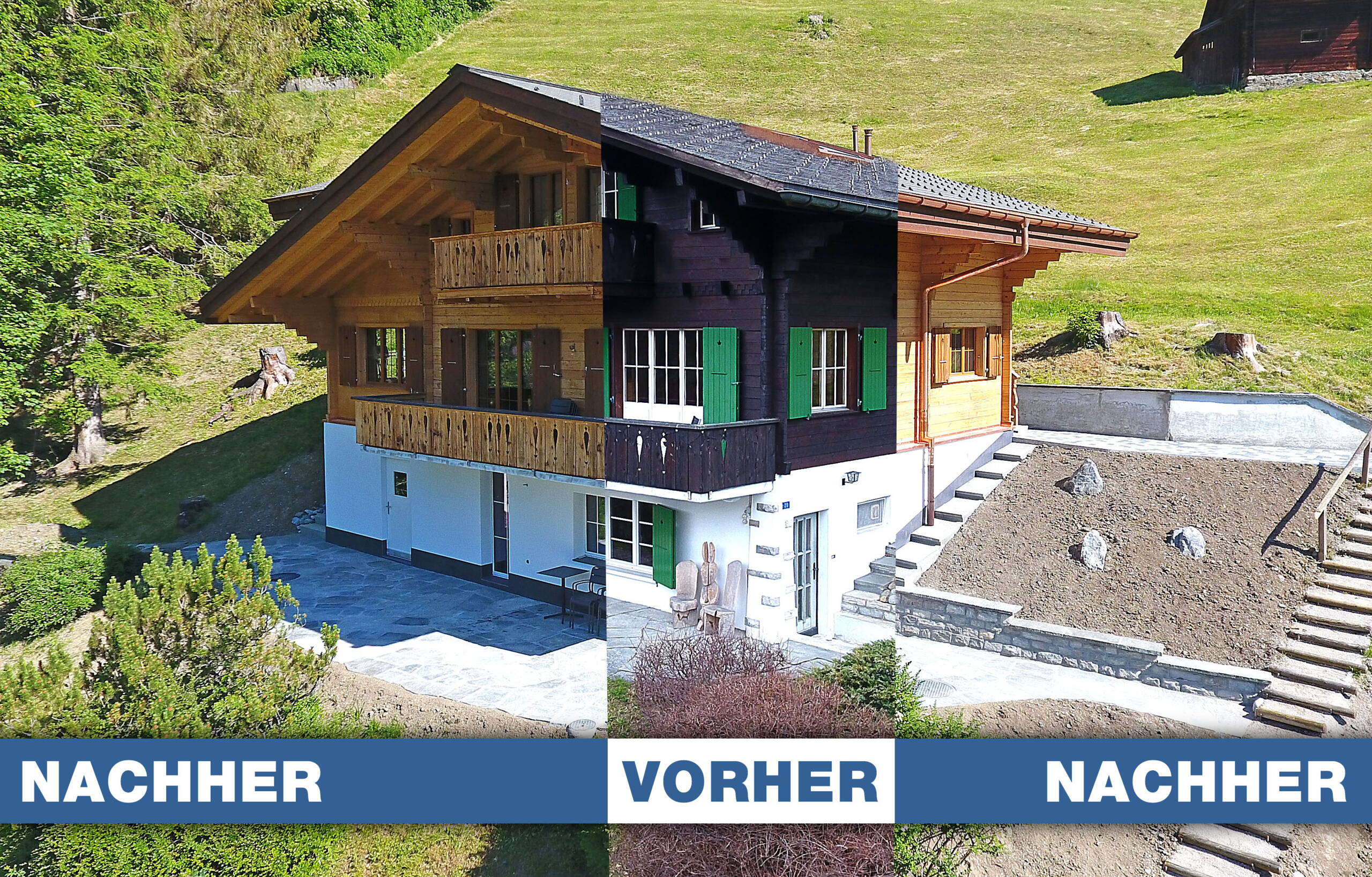 Vorher Nachher Chaletumbau Vorher Nachher Chaletumbau